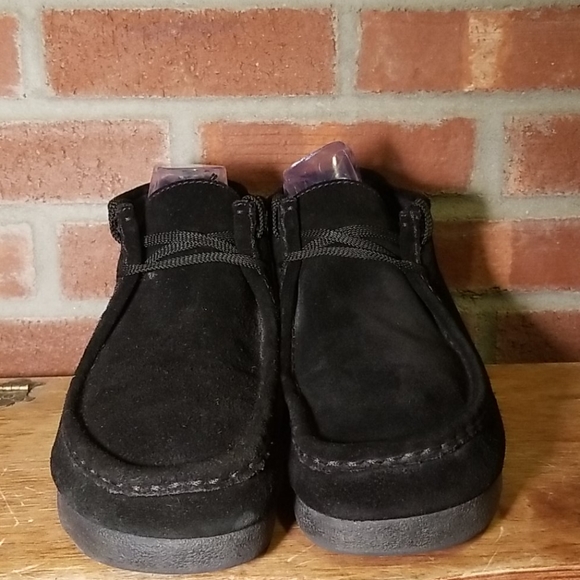 Clarks Wallabees Black Suede Men's Size 11 - Picture 6 of 10